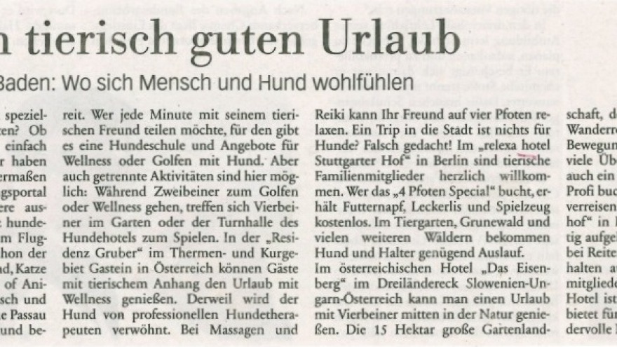 Die Frankfurter Rundschau schreibt über das relexa hotel in Berlin Die Frankfurter Rundschau schreibt über das relexa hotel in Berlin